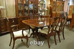 Chippendale Mahogany Banded Top Table By Drexel 112 Two Leaves