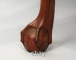 Chippendale Mahogany D/L Table Ball and Claw Feet Shaped Skirt Salem MA