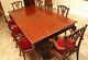 Chippendale Mahogany Dining Room Set. Table With8 Chairs. Carved & Ball & Claw