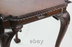 Chippendale Mahogany Occasional Table with Ball and Claw Feet 5822