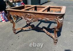 Chippendale Marble Top Table Cabriole Legs EXC 52 x 33 X 29H