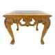 Chippendale Queen Ann Style Carved Wood Coffee Or Cocktail Table