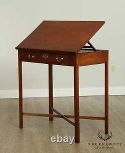 Chippendale Style Antique Cherry Architects Desk, Drawing Table