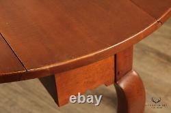 Chippendale Style Ball And Claw Drop Leaf Crescent Table