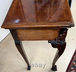Chippendale Style Carved Mahogany Console