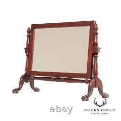 Chippendale Style Carved Mahogany Table Mirror