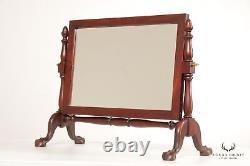 Chippendale Style Carved Mahogany Table Mirror