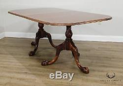 Chippendale Style Custom Mahogany Ball & Claw Dining Table and 8 Chairs Set