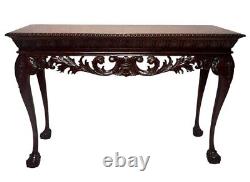 Chippendale Style Mahogany Console Table