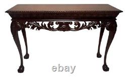 Chippendale Style Mahogany Console Table