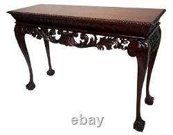 Chippendale Style Mahogany Console Table