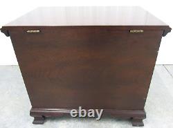 Chippendale Style Mahogany Lift Top Sugar Chest Lift Lid Chairside Chest