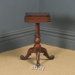 Chippendale Style Mahogany Occasional Pedestal Table by Gostins of Liverpool