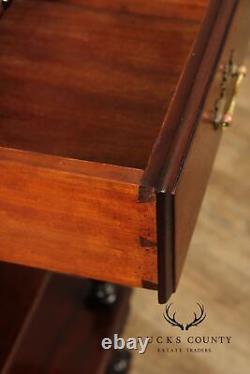 Chippendale Style Mahogany Three Tier Nightstand