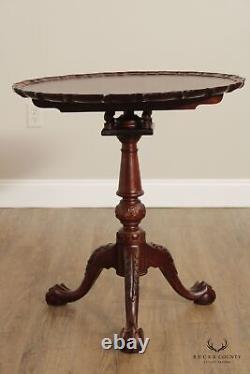 Chippendale Style Mahogany Tilt-Top Pie Crust Table