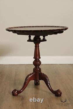 Chippendale Style Mahogany Tilt-Top Pie Crust Table