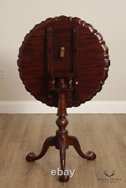 Chippendale Style Mahogany Tilt-Top Pie Crust Table