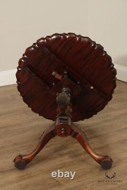 Chippendale Style Mahogany Tilt-Top Pie Crust Table