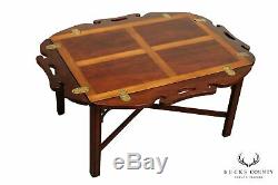Chippendale Style Quality Mahogany Butlers Coffee Table