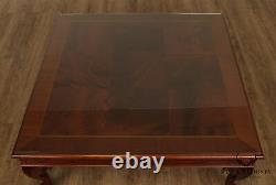 Chippendale Style Square Mahogany Ball & Claw Coffee Table