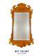 Chippendale Style Tiger Maple Mirror With Beveled Glass