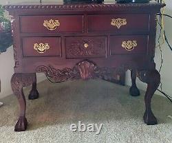 Chippendale style Mahogany Consol table Ball & Claw Lowboy