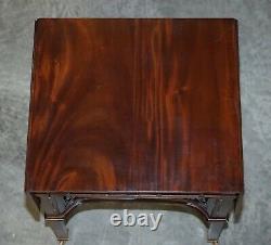 Collectable Antique Thomas Chippendale Breakfast Supper Flamed Mahogany Table