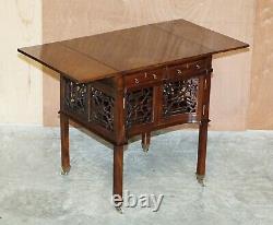 Collectable Antique Thomas Chippendale Breakfast Supper Flamed Mahogany Table
