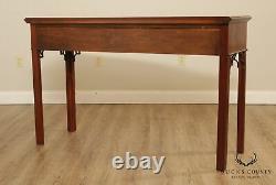 Councill Chippendale Style Mahogany 2 Drawer Console Table