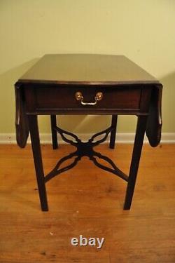 Councill Craftsman Chippendale Mahogany Pembroke Table