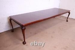 Councill Furniture Chippendale Carved Mahogany Extension Dining Table