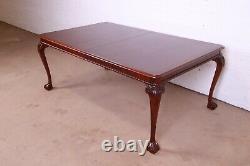 Councill Furniture Chippendale Carved Mahogany Extension Dining Table