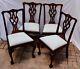 Craftique Chippendale Mahogany Dining Chairs Set Of 4