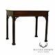 Custom Chippendale Style Vintage Mahogany Library Side Table