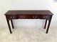 Davis Cabinet Co Chippendale Mahogany Console Table With3 Drawers