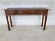 Davis Cabinet Company Mahogany Chippendale Style 3 Drawer Console Table