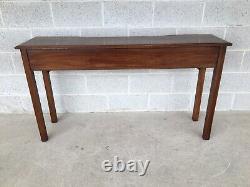 Davis Cabinet Company Mahogany Chippendale Style 3 Drawer Console Table