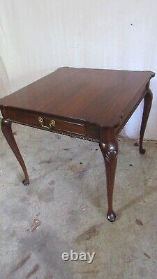 Designer Chippendale Game Table Mahogany