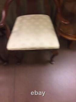 Drexel Heritage Cherry Queen Anne DR Set Table 8 Chairs 2 Leaves