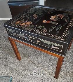 Drexel Heritage Chinoiserie Chippendale Side Table VERY RARE FIND SUPERB COND