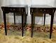 Drexel Set Of Two Drop Leaf End Tables 27h 19 W 35 D In Very Good Condition