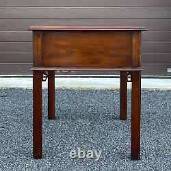 Drexel Vintage Cherry Collection Chippendale Cherry 2 Drawer Side or End Table