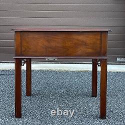 Drexel Vintage Cherry Collection Chippendale Cherry 2 Drawer Side or End Table