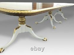 EXQUISITE 12.5ft GRAND REGENCY STYLE FLAME MAHOGANY TABLE PRO FRENCH POLISHED