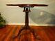 Early Cherry Tilt Top Tea Table Claw Foot With Bird Cage