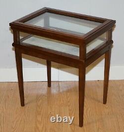 Edwardian Style Rectangular Mahogany Bijouterie Inlaid Side Lamp Table