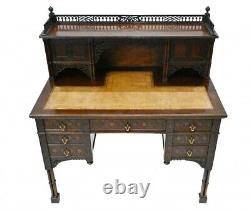 Edwards and Roberts Desk Mahogany Chippendale Writing Table Antique
