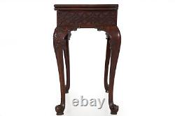 English Chippendale Carved Mahogany Card Table, circa 1770