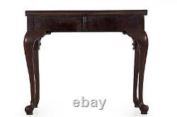 English Chippendale Carved Mahogany Card Table, circa 1770
