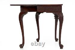 English Chippendale Carved Mahogany Card Table, circa 1770